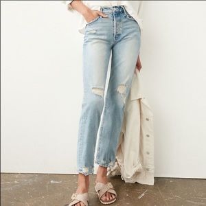MOTHER Tomcat Confession Distressed Jeans 28